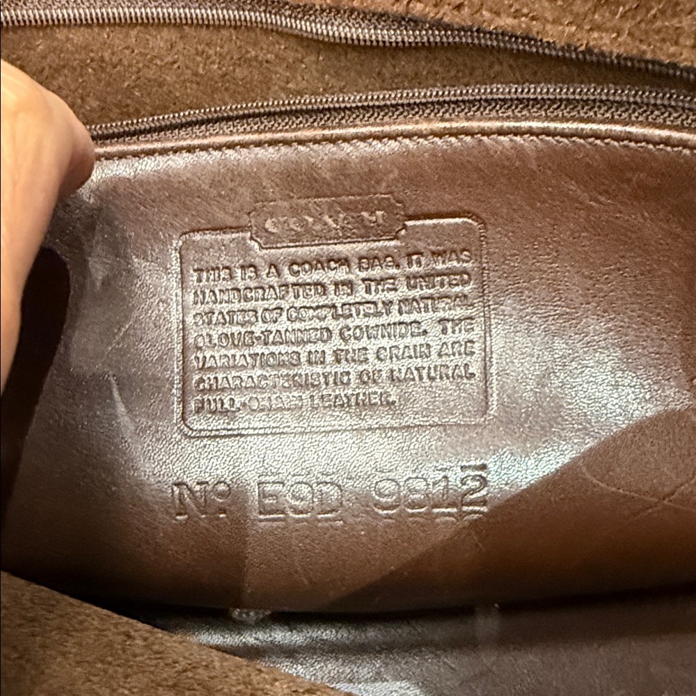 Vintage Coach Legacy Flap Brown Leather Crossbody Bag - Picture 2 of 11